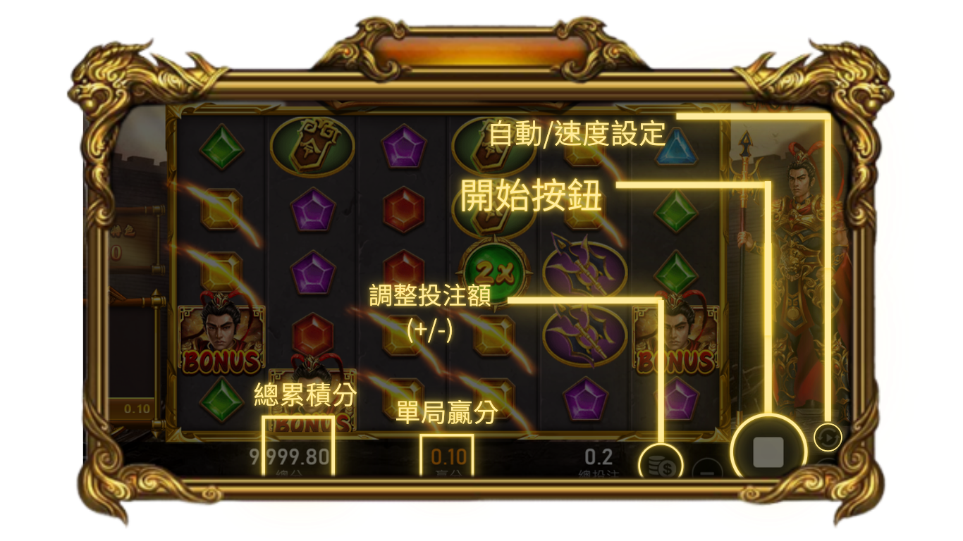 戰神呂布操作介面